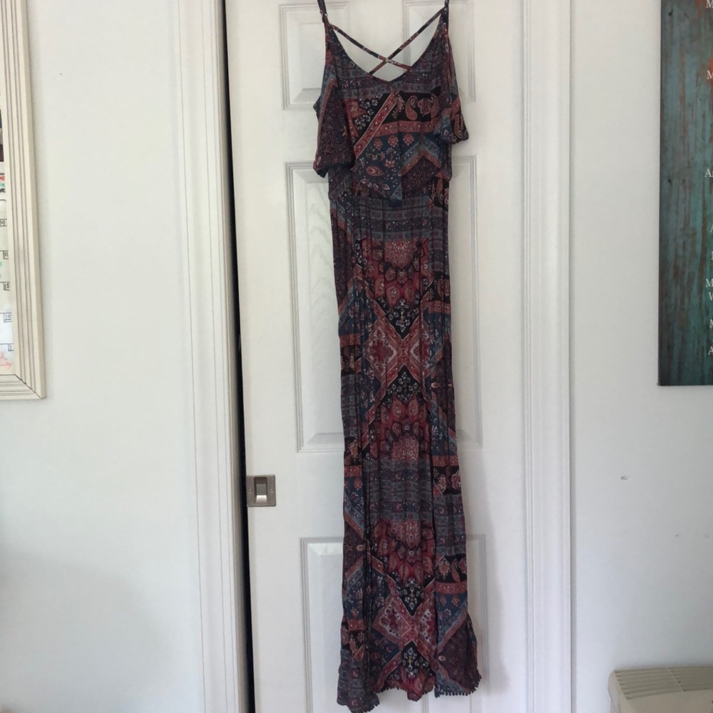 Printed maxi dress